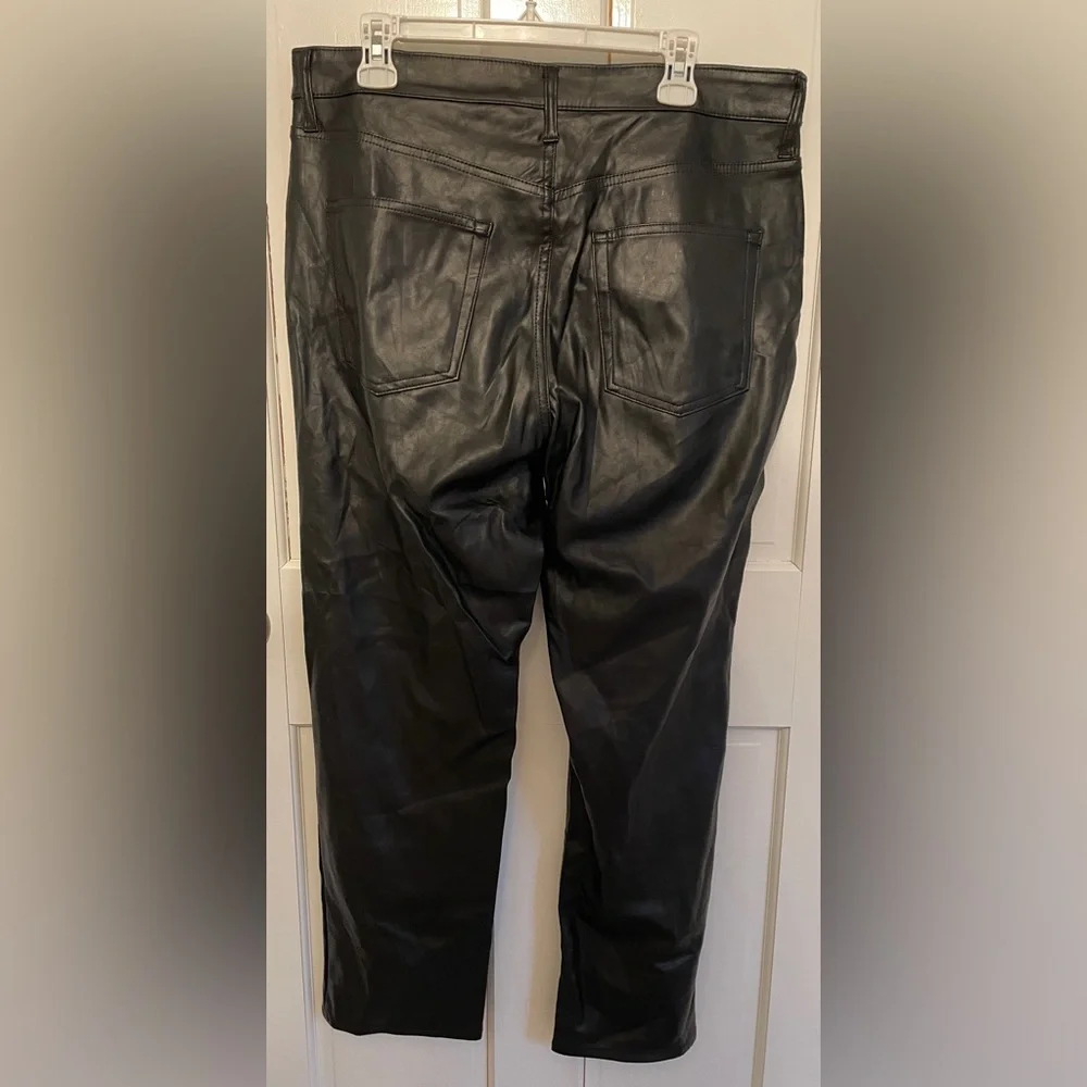 NWOT GAP Cheeky Straight Sky High Leather Pants